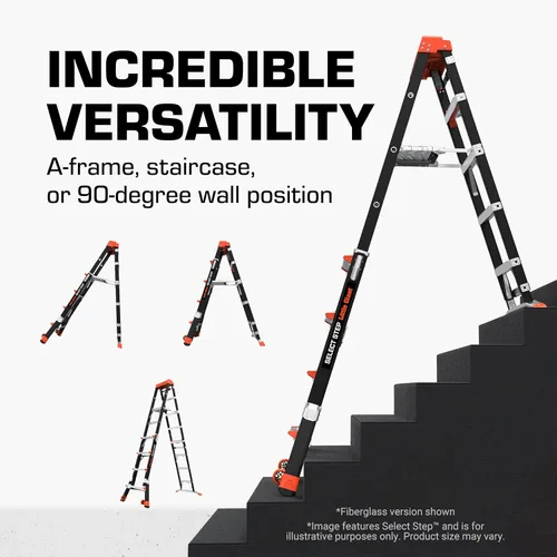 Vista 2 de Little Giant Select Step Escalera de escalera de 5 a 8 pies, accesorio Negro