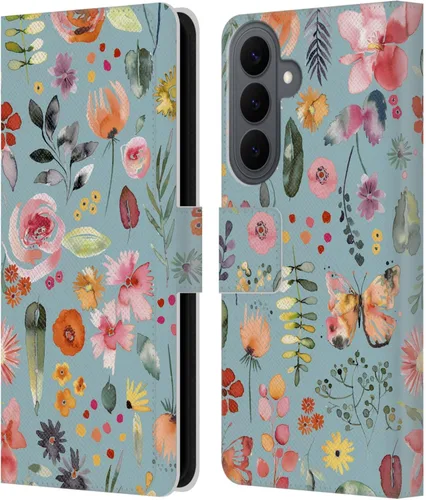 Vista 108 de Head Case Designs Officially Licensed Ninola Butterfly Nature Spring Floral Leather Wallet Case Compatible with Samsung Galaxy A07 4G