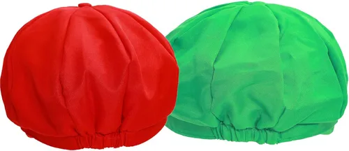 Vista 3 de Super Mario - Sombrero de Super Mario Bros unisex rojo y verde para cosplay XCOSER