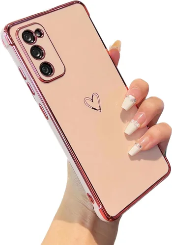 Vista 92 de ZTOFERA Funda diseñada para Google Pixel 7a, bonito diseño de corazones de amor con borde chapado y protección de lente de cámara, para Google Pixel