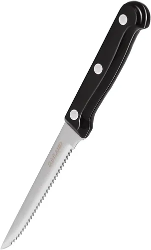 Vista 2 de SUNALND - Juego de 8 cuchillos para carne, con borde dentado y triple remachado