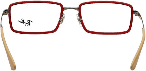 Vista 4 de Ray-Ban RX6337-2856 Gafas graduadas Red Rubber 2.087 in, rojo (Rubberized Red)