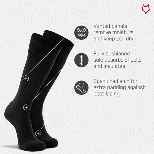 Vista 3 de Fox River Wick Calcetines secos para hombres extra acolchados mediados de pantorrilla calcetines