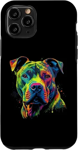 Vista 29 de Pit Bull Mom Dog Lover Colorful Artistic Pitbull Owner Women Case for iPhone 17