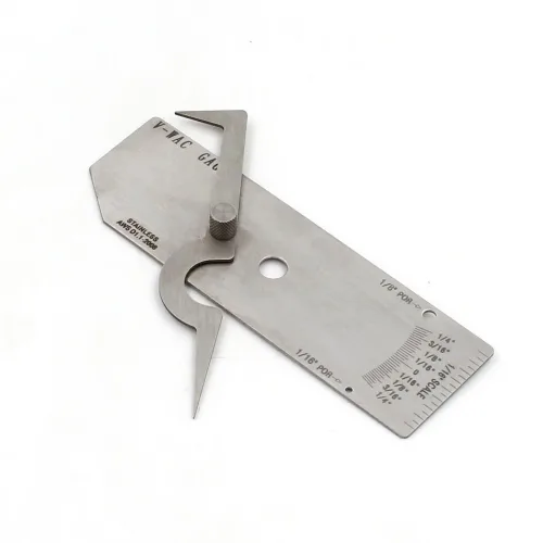 Vista 9 de Soldadura V-Wac Gage Soldadura estándar Borde de morder Bajo corte Calibre Soldador inspección regla