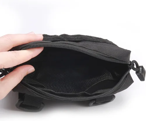 Vista 4 de MOLLE Pouches - Paquete de 2 bolsas tácticas compactas resistentes al agua para dispositivos utilitarios EDC bolsa