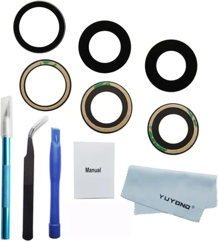 Vista 5 de Reemplazo original de la lente de cristal de la cámara trasera del OEM para el iPhone 14 Pro y para el iPhone 14 Pro Max con kit de herramientas