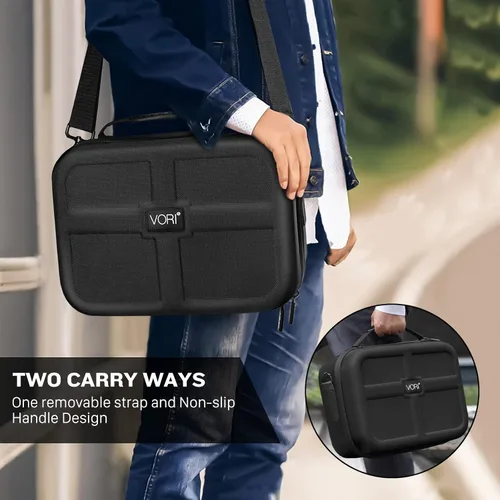 Vista 5 de VORI Carrying Case for Nintendo Switch 2017Switch OLED Model 2021, Protective Hard Portable EVA Travel Carry Case Storage Shell Pouch for Nintendo
