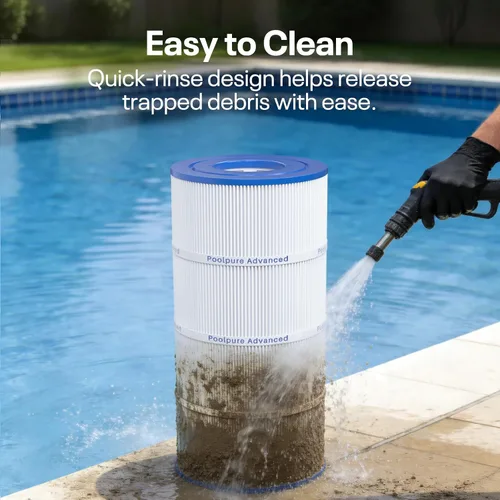 Vista 8 de POOLPURE Filtro de piscina PLFPCC60 sustituye a Pentair CCP240, PCC60, Ultral-A4, Unicel C-7469, R173572, 178569, Filbur FC-1975, Clean and Clear