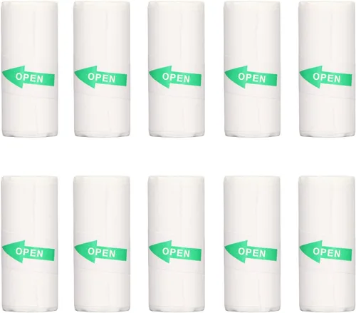 Vista 9 de Papel de impresora térmica, 10 rollos de papel de impresión autoadhesivo, mini papel de impresión de 2.244 x 0.984 in, papel de impresión térmico
