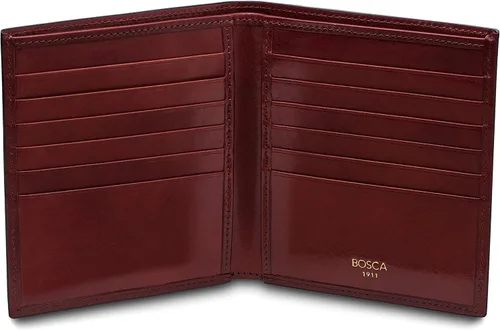 Vista 3 de Bosca Cartera de piel italiana para hombre 12 bolsillos