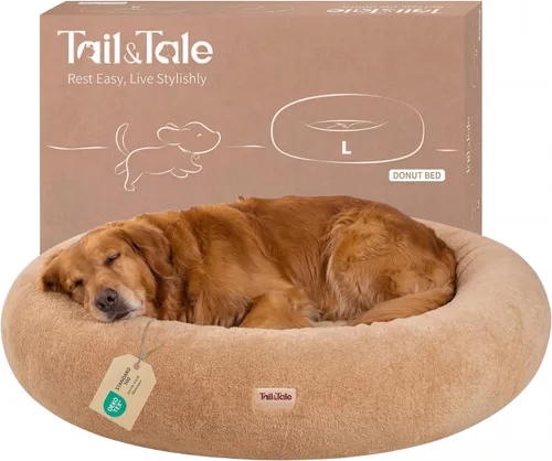 Vista 10 de Cama refrescante y calmante para perros grandes – Cama ortopédica redonda de espuma viscoelástica para aliviar la ansiedad y apoyo