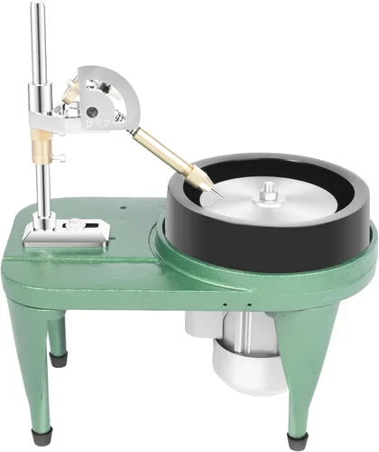 Vista 2 de Máquina de facetado de gemas 180W Esmeralda Rectificadora y pulidora Máquina pulidora de esquina de joyería de roca 2800RPM con manipulador