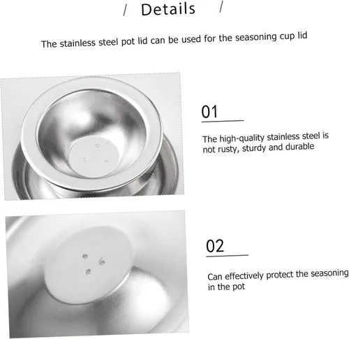 Vista 9 de Cabilock Tapa de olla de acero inoxidable de repuesto universal para sartenes cubierta de taza cubierta de olla
