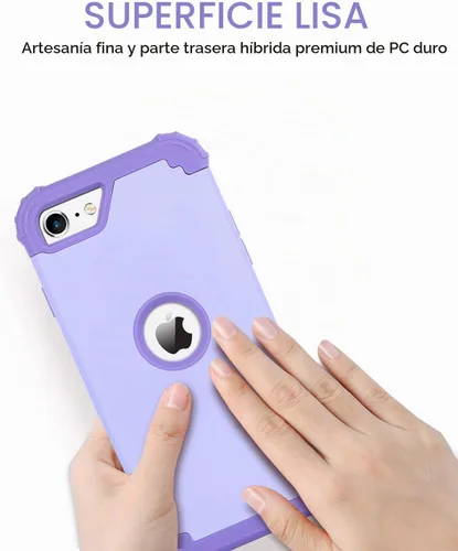 Vista 8 de BENTOBEN Funda para iPhone SE 2022 y iPhone SE 2020, resistente 3 en 1, cuerpo completo, resistente, a prueba de golpes, híbrida de policarbonato