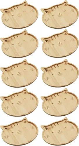 Vista 7 de JB HOME COLLECTION 4919 - Plato de bambú para refrigerios, ecológico, con forma de cara de conejo, 11 x 7.5 pulgadas, 1 unidad