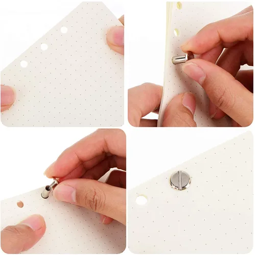 Vista 5 de 25 juegos de pernos de tornillo aptos para orificios de 3/16 pulgadas (0.197 in) de diámetro, hebilla de cinturón hembra M5x6mm, pernos