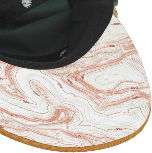 Vista 3 de Sendero Provisions Zion National Park - Gorra de parche ajustable con cierre a presión verde oscuromarrón dorado