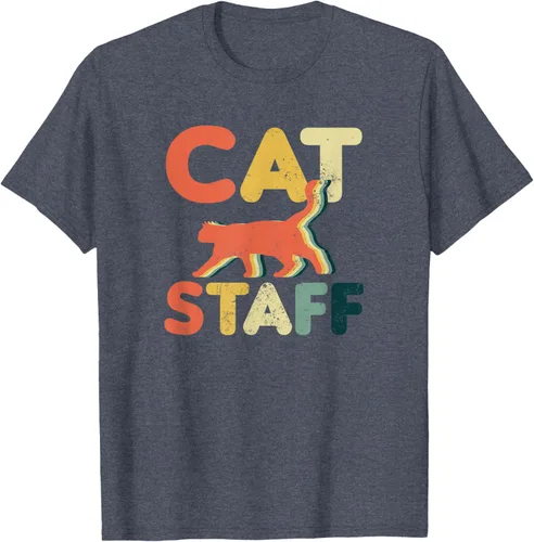 Vista 55 de Cat Servant Design Vintage Retro Staff Gift T-Shirt for Men Women