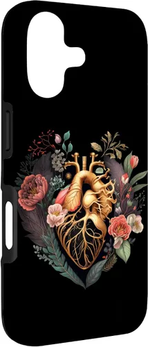 Vista 3 de Anatomical Heart and Flowers for Your Love Case for iPhone 17