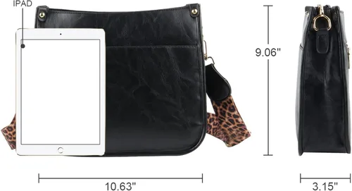 Vista 2 de Freie Liebe Bolsos cruzados con correa de guitarra para mujer bolsos cruzados de piel sintética grandes bolsos de diseño