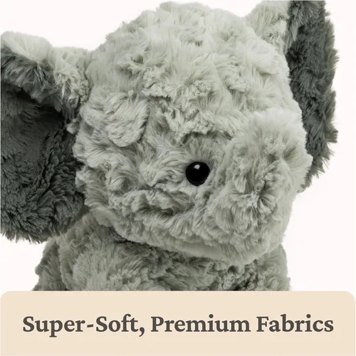 Vista 4 de GUND Cozys Collection Elefante de peluche, animales de peluche para edades de 1 año en adelante, gris, 10 pulgadas