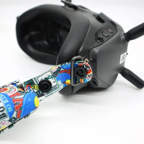 Vista 3 de Correa de cabeza ajustable para gafas DJI FPV V2, diadema personalizada para gafas DJI FPV y gafas Fatshark; accesorios de repuesto para correa