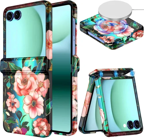 Vista 25 de Hekodonk Funda para Galaxy Z Flip 7, compatible con MagSafe, protector de pantalla integrado, protección de bisagra, magnética, delgada, a prueba