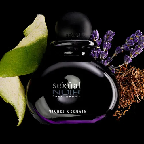Vista 2 de Michel Germain Sexual Noir Pour Homme Eau de Toilette en aerosol, notas altas de bergamota italiana, pomelo crujiente, cardamomo, aceites naturales