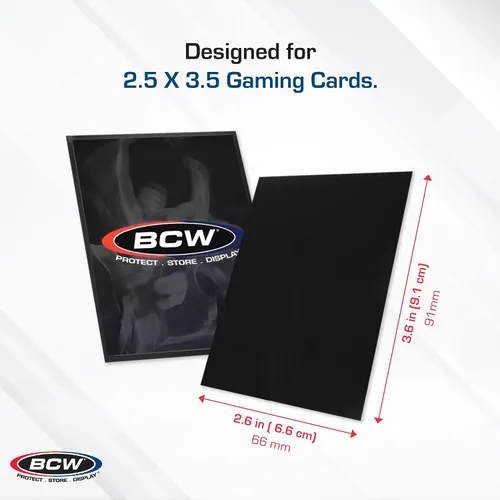 Vista 3 de BCW Deck Guard - Fundas dobles mate para tarjetas, caja de 500 unidades (10 paquetes de 50 fundas), sin ácidos, sin PVC, se adapta a tarjetas