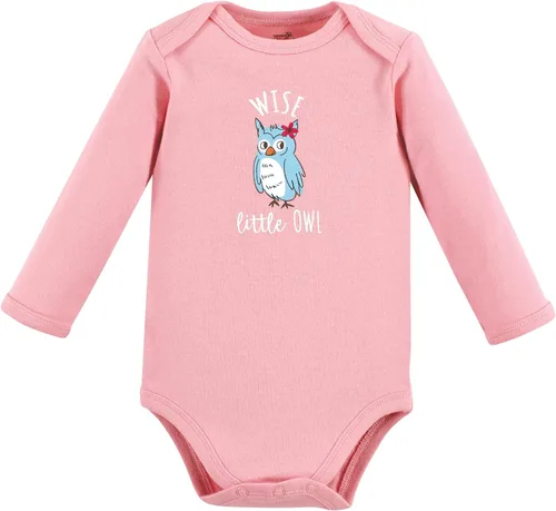 Vista 5 de Touched by Nature baby-girls Organic Cotton Long-sleeve Bodysuits