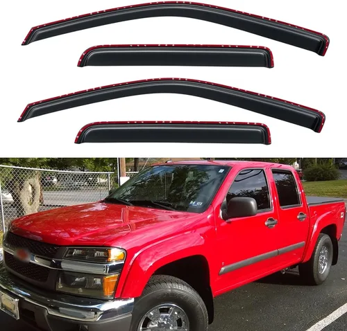 Vista 28 de Visores para ventanas y protectores contra la lluvia para Ford F150 de cabina estándar 1980-1996, Deflectores de viento y protectores para ventanas
