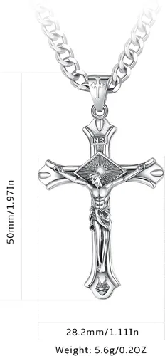 Vista 17 de CELESTIA Medallas de plata de ley 925 San Miguel/San Cristóbal/San Benito/San Gabriel/Virgen María/Jesús/Caravaca/Metatrón/Sello de los Siete