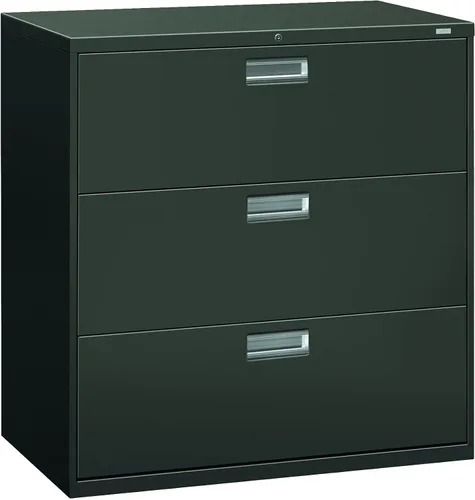 Vista 9 de Archivero lateral con 2 cajones HON Serie 600 de 30 in x 19 1/4 in, Acero, Negro
