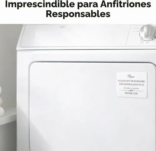 Vista 3 de Señal de trampa de pelusa limpia (imán de 4.75 x 3.5 pulgadas) - Productos Blanco