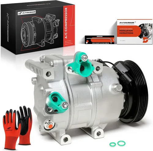 Vista 10 de A-Premium Compresor de A/C con embrague compatible con Hyundai Accent 1.6L 2006-2009, Dodge Attitude 1.6L 2006-2010 2012