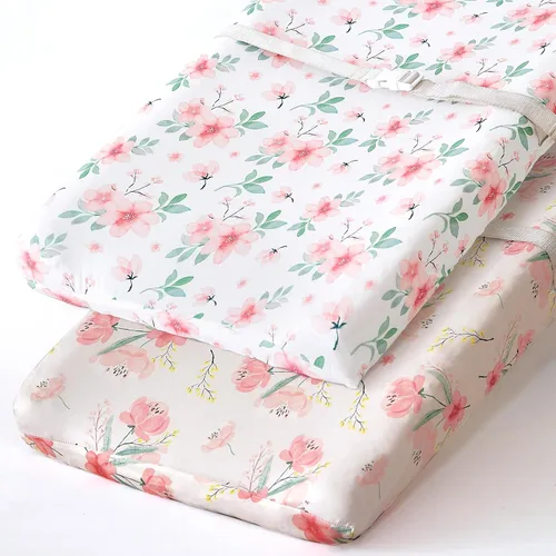 Vista 58 de Pack n Play Sheets BROLEX - Juego de 2 sábanas para cuna, juego de sábanas elásticas y portátiles para cuna, funda de colchón convertible