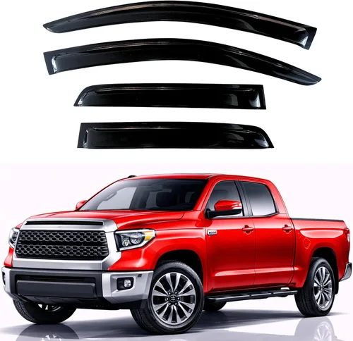 Vista 290 de KPY Protector de lluvia compatible con Ford Bronco 1980-1996, Ford F150 F250 F350, deflectores de ventilación lateral para visera de ventana
