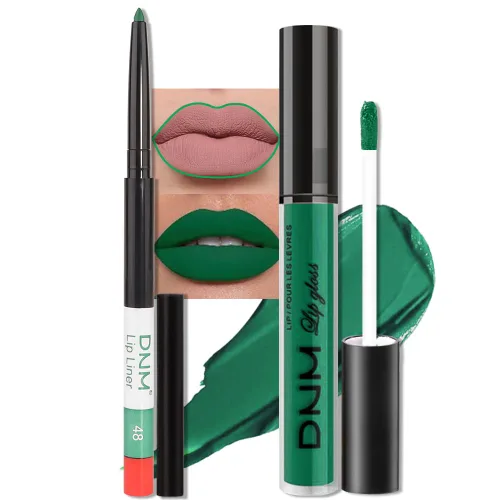 Vista 60 de evpct Juego de 2 lápices delineador de labios y lápiz labial líquido mate de 24 horas, color ciruela púrpura, maquillaje para mujer, lápiz labial