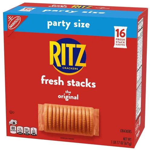 Vista 14 de RITZ Fresh Stacks galletas originales, tamaño fiesta, 16 paquetes