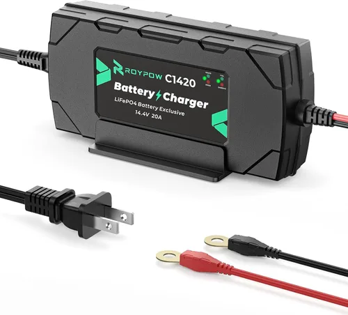 Vista 10 de Cargador de batería de litio de 6V/12V 1A, cargadores de batería inteligentes RoyPow 1A, cargadores automáticos de batería de goteo, mantenedor