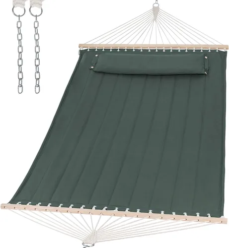 Vista 13 de SUNCREAT Hamaca de repuesto para soporte, capacidad de 475 libras, hamaca de patio trasero para dos personas para exterior, color beige