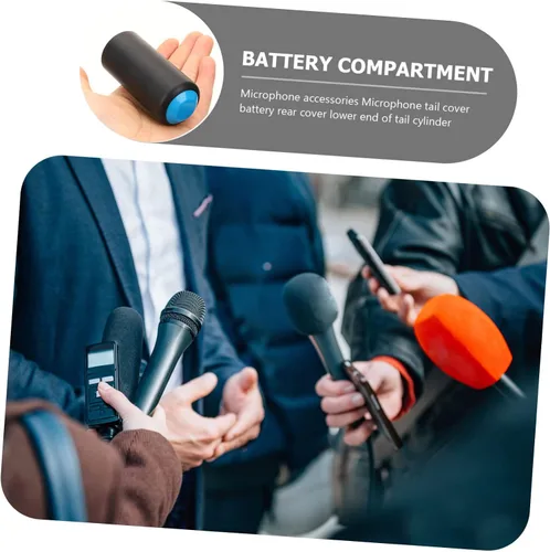 Vista 7 de 4 fundas de batería de micrófono inalámbrico compatibles con Pgx24 Slx24 Pg58 Tornillo en plástico para micrófono, tapas de batería de repuesto