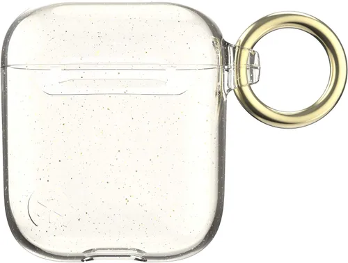 Vista 2 de Speck Productos Presidio Clear Airpods 2ª/1ª Generación Funda, Transparente con Brillo Dorado/Transparente