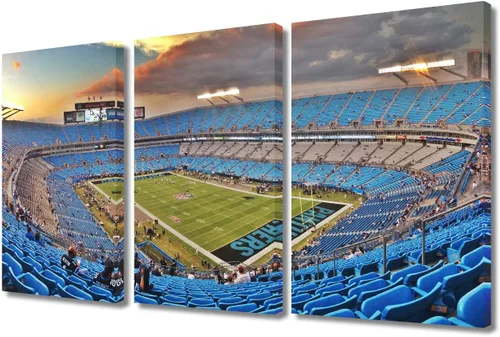 Vista 14 de TUMOVO MetLife Stadium - Decoración de pared de Nueva York, 3 piezas, lienzo, arte de pared para decoración del hogar, juegos de fútbol americano