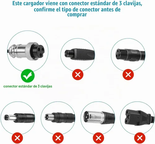 Vista 3 de Cargador rápido de batería de scooter eléctrico de 24 V 2A para Razor CC2420 E100 E125 E150 E175 E200 E225S E300 E325S E500 MX350 MX400 PR200 Pocket