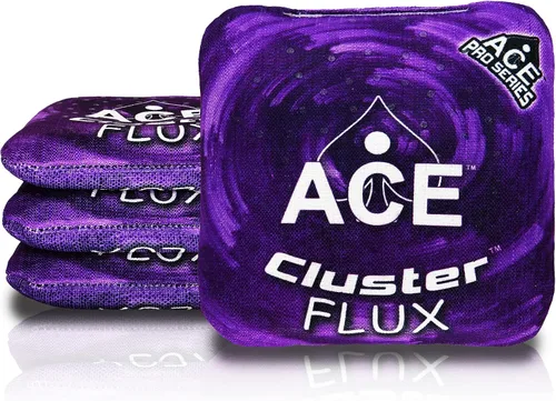 Vista 14 de Cluster Flux Bolsos de Cornhole ACE Pro + Kits PRO Tecnología de Almohadilla de Cluster Doble Cara Resbaladiza y Pegajosa para Todo Clima Negro