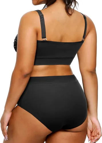 Vista 2 de Tempt Me Traje de baño de dos piezas para mujer de talle alto
