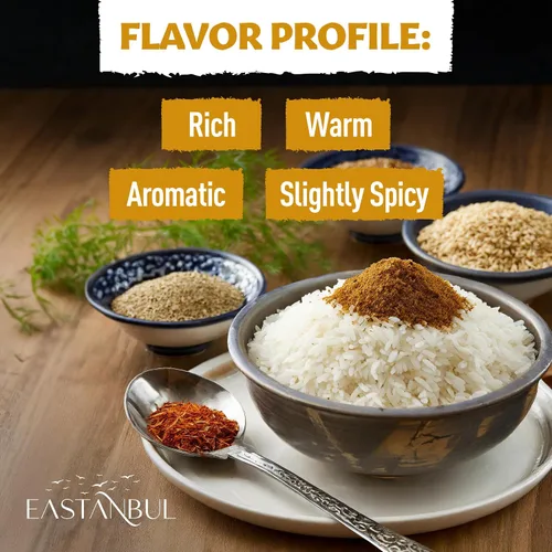Vista 8 de Eastanbul Mezcla de especias Baharat, 4.94 onzas, especias Baharat, condimento para platos turcos y de Oriente Medio, mezcla de condimentos turcos