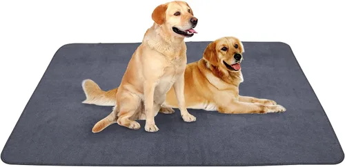 Vista 8 de Peepeego Paquete de 2 Almohadillas para Perros de 36x36 Lavables y Peine para Perros Gratis, Almohadillas Reutilizables para Cachorros con Absorción